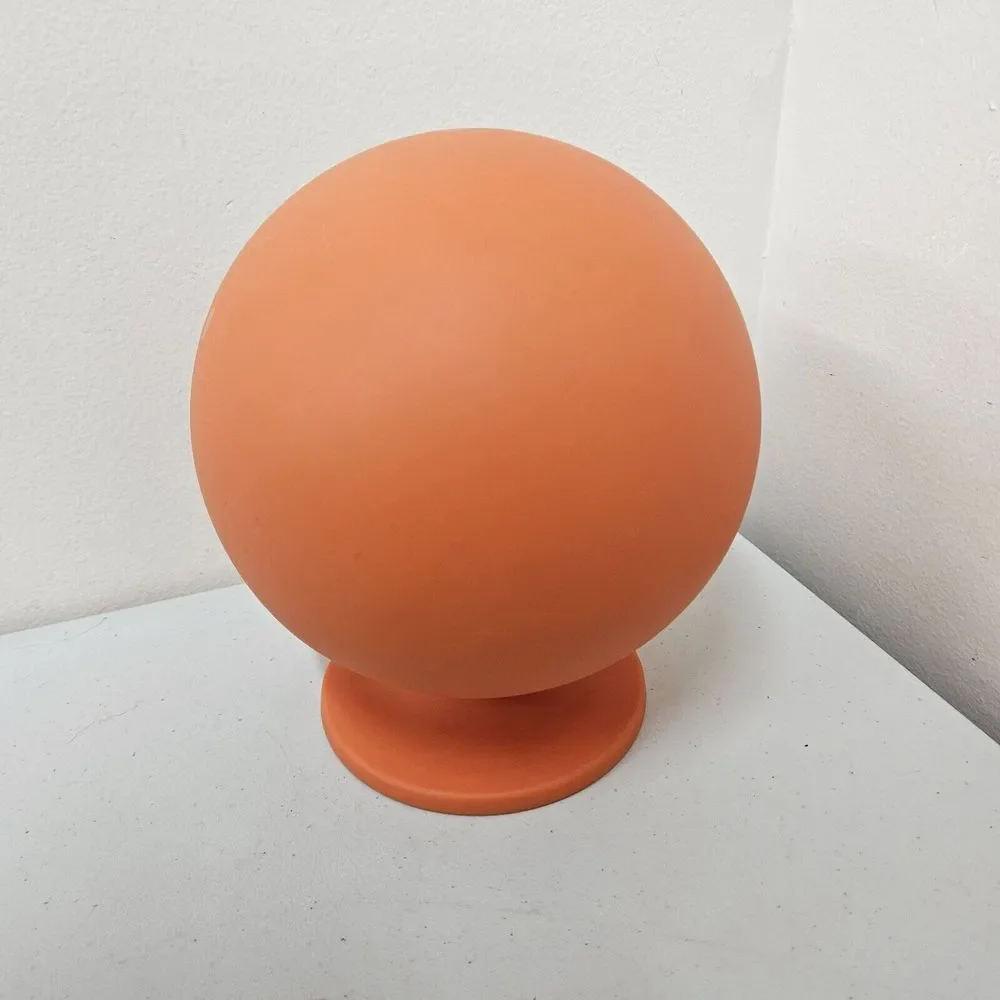 Time stone By Longford Designs Orange Spgerical Abstract‎ Clock